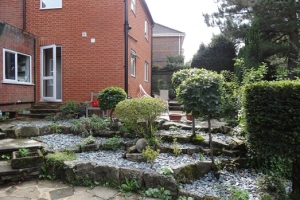 The Rear Garden Facing the House