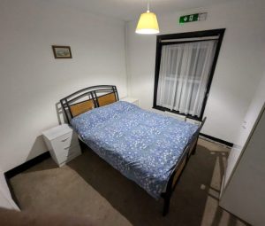 There is storage below the bed